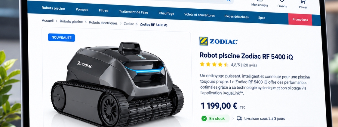 fiche produit de site catalogue