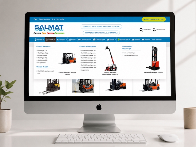 site internet catalogue professionnel